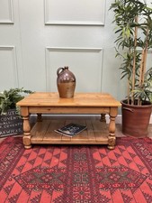 Stunning Antique Style Rustic Farmhouse Solid Pine Coffee Table