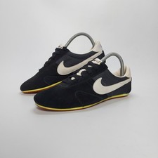 Nike Pre Montreal Racer Lite Trainers Women's UK 6 Black Suede Textile Sneakers
