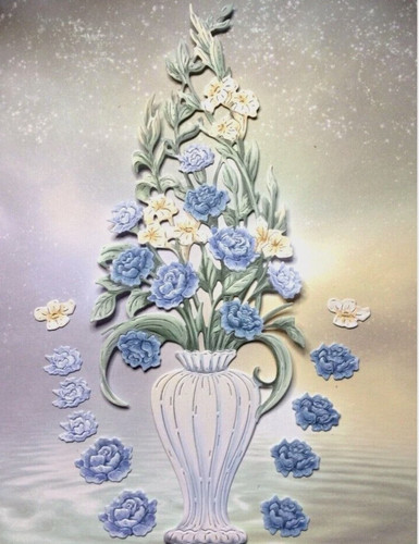 Carnations vase die cuts - vase,