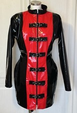 Misfitz blk & red pvc buckle