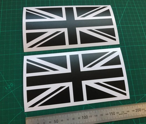 Union jack stickers - (x2),