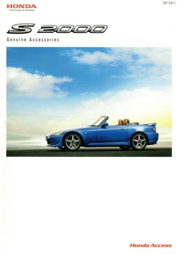 Catalogue honda s2000 - [catalogue],