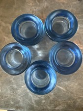 10 x Vintage  IKEA Blue Glass