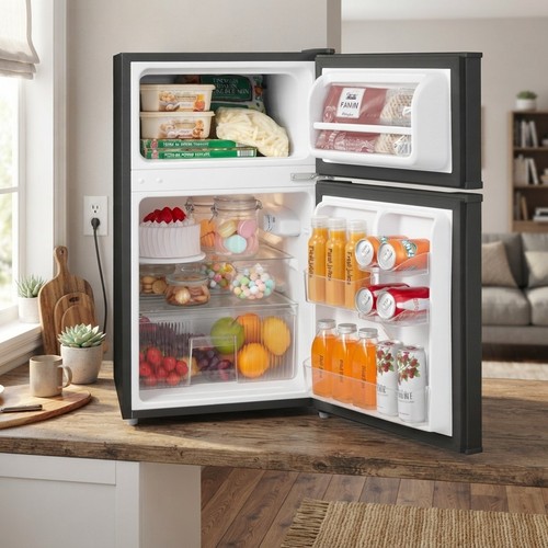 Space saving 87l fridge - space-saving,