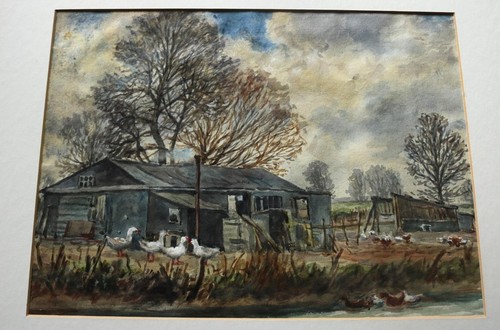 Original watercolour geese - original,