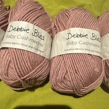 Yarn knitting Debbie Bliss Baby Cashmerino 4x50g Merino  Wool Cashmere Col. Pink