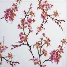 4x Cherry Blossom Decoupage