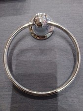 B&Q CHROME TOWEL RING BRAND