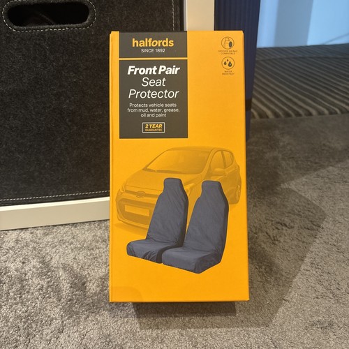 Halfords navy front seat - halfords,