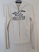 Women's Hollister White Zip Up