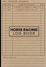 Horse racing log book - book:,
