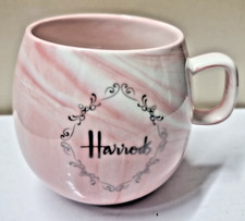 Harrods Mug Pink Marble Effect