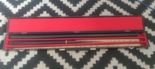 Vintage Pro One 4 Piece Snooker Pool Cue Hard Case 145.5cm 9mm tip Exc Condition