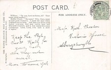 FAMILY HISTORY - POSTCARD - PRESTON - ABERYSTWYTH VICTORIA TERRACE c1905