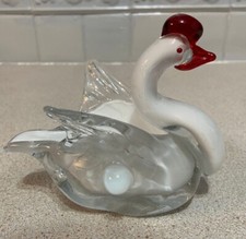 Vintage Murano Art Glass Swan