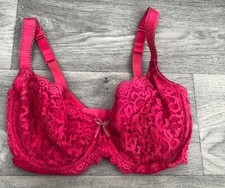 M&S Per Una Bra 32DD Fushia Pink Lace 