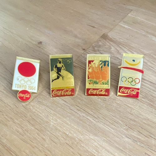Coca cola olympic pin - coca-cola,