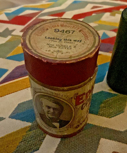 Edison wax cylinder miss - e-,,