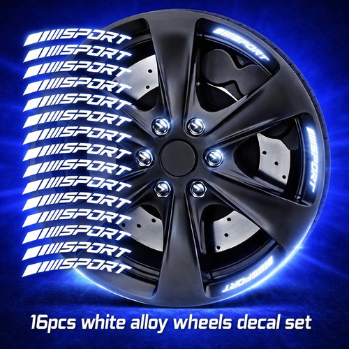 16x white alloy wheels - wheels, rims
