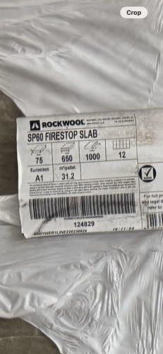 Rockwool sp60 75mm firestop - rockwool,