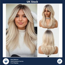 Captivating Ombre Blonde Long