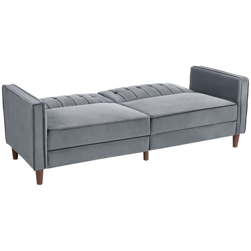 Homcom sofa futon velvet touch - sofa,