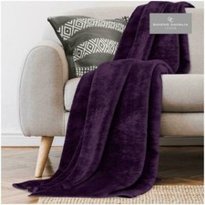  Faux Fur Fleece Throw Soft Warm Mink Large Sofa Bed Blanket Single Double King 