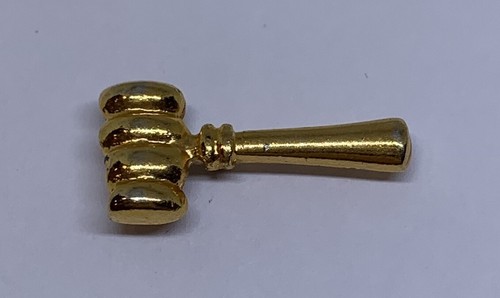 Vintage gold tone gavel - vintage, gold-tone