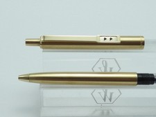 Vintage Papermate Powerpoint Brushed Gold Ballpoint Pen, GT, Needs Ink *Nr MINT*