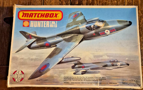 Matchbox hawker hunter - matchbox,