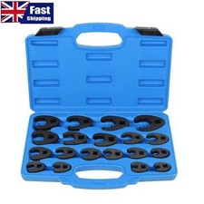 19PCS Crowfoot Wrench Set Metric Crows Foot 8-32mm Flare Nut Wrench Set Tool Kit