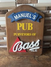 Vintage Bass Ale Wooden Beer