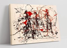 JACKSON POLLOCK FRAMED CANVAS