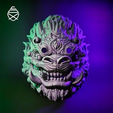 Taowu Demon Mask 3D Printed
