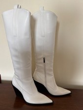 ZARA White Knee High Pointed