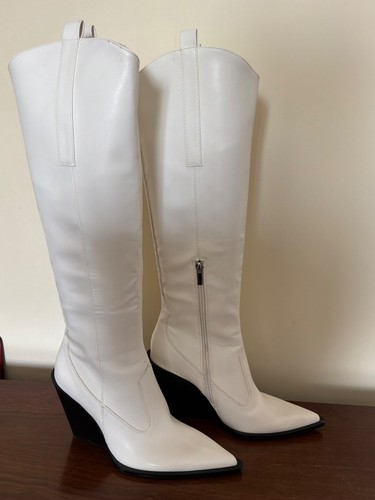 Zara white knee high - zara,
