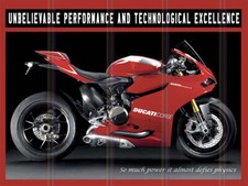 Ducati Corse Motorcycle Theme Retro style metal tin sign/plaque