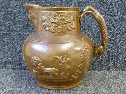 Antique stoneware salt - antique,