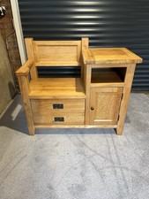 Oak Hallway Seat/monks Bench