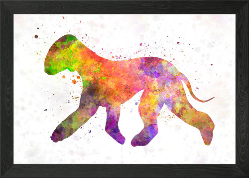 Bedlington terrier framed - bedlington,