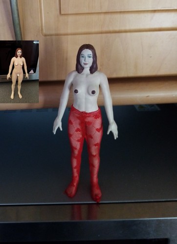 Statuette nude girl with - statuette,