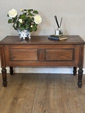 Antique Oak Early Coffer