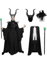4Pcs Evil Queen Costume Women