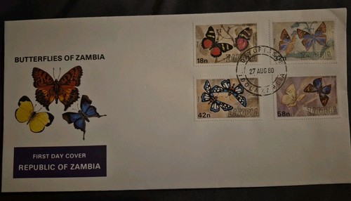 Zambia 1980 butterflies of - zambia,