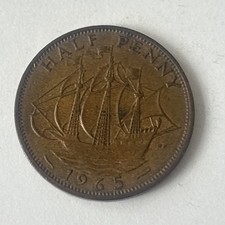 1965 Half Penny Coin.