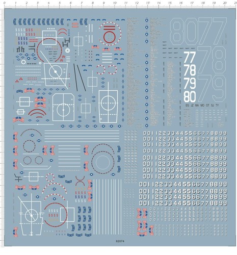 Water slide decals 700 for - water, 1/700