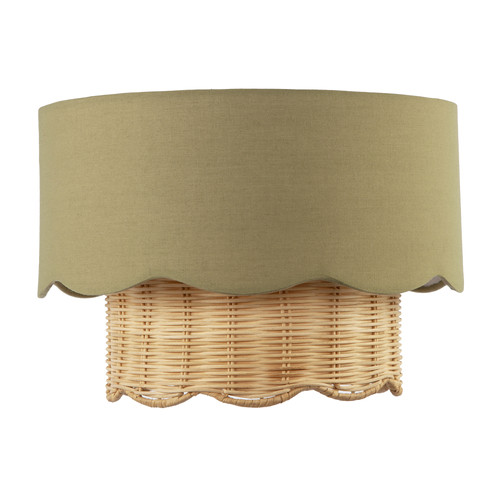 Dark olive linen - fabric, and