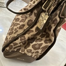 Coach Brown Beige Leopard