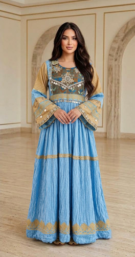 Afghan dress handmade - handmade, afghani