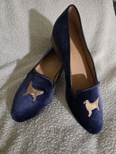 Jack Rogers Blue Suede Golden
